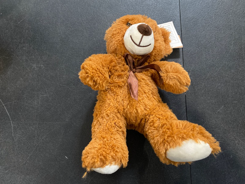 Photo 1 of SHAFISH Plush Teddy Bear Cute Stuffed Animal Bear with Bow Plush Toys 13.8 Inches (Brown)