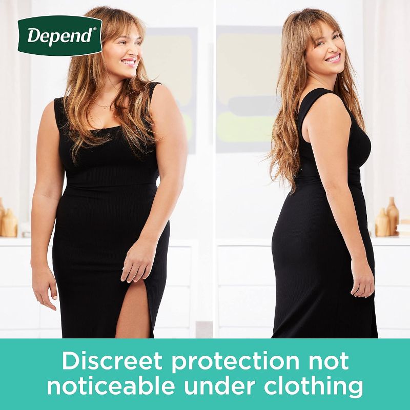 Photo 1 of Depend Fresh Protection Adult Incontinence Underwear for Women (Formerly Depend Fit-Flex), Disposable, Maximum, Medium, Blush, 38 Count, Packaging May Vary