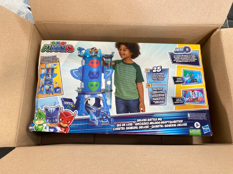 Photo 3 of PJ Masks Deluxe Battle HQ Playset with Lights and Sounds, 2 Action Figures, Car Toy, Preschool Toys, Toys for 3 Year Old Boys and Girls and Up