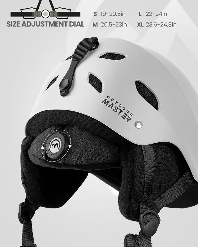 Photo 1 of (M) OutdoorMaster Kelvin Ski Helmet - Snowboard Helmet for Men, Women & Youth
