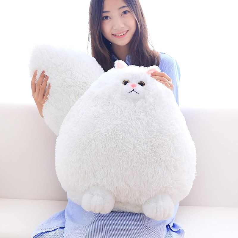 Photo 1 of Winsterch Giant Cat Stuffed Animal,Big Stuffed Animal 20 Inches Plush Cat Animal Baby Doll Birthday Mother's Day Christmas Day Gifts for Kids,Boys,Girls,Large Fluffy White Stuffed Cat Plush Toy
