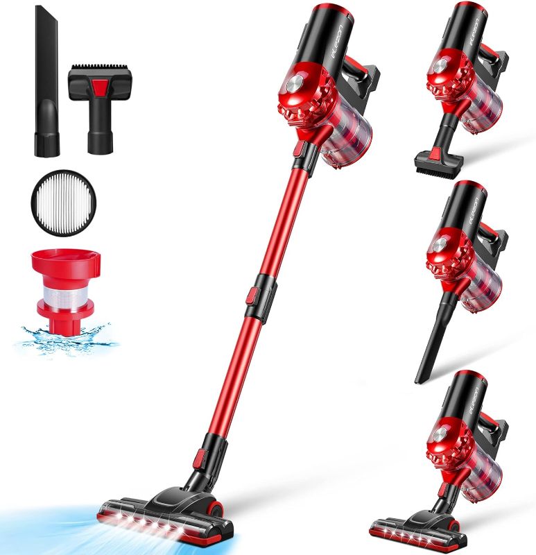 Photo 1 of Cordless Vacuum Cleaner Rechargeable, Powerful Multi Cyclone Bagless Vacuum with HEPA Filter, Lightweight Portable Stick Handheld Vacuum Cleaner for Home Hardwood Floor Tile