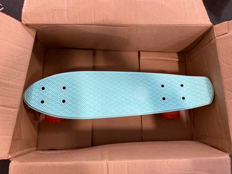 Photo 1 of Mini Cruiser Skateboard for Kids, Beginners, and Adults - Lightweight and Portable 22 Inch Skateoard for Easy Riding - Supports Up to 300 lbs