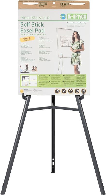 Photo 1 of 
MasterVision Quantum Heavy Duty Display Easel, 35.62" to 61.22" High, Plastic, Black