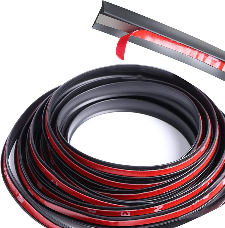 Photo 1 of 16.4FT 5M T-Shape Rubber Seal Strip Weatherstrip Universal Self Adhesive Auto Weather Draft ?for Car Windshield Edge Moulding Sealing Soundproof T-Type Protector Trim (10*8mm)