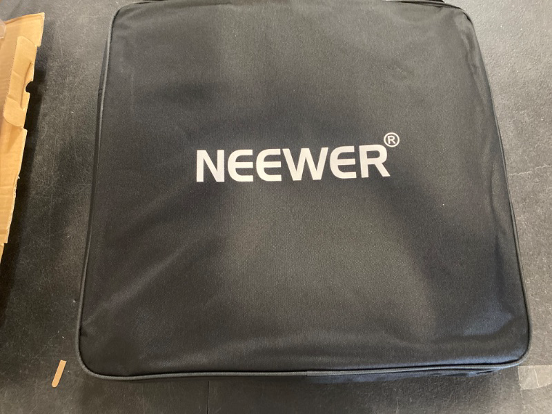 Photo 2 of NEEWER 18" Ring Light Carrying Bag with Separate Storage Bag Expandable for 30.7"/78cm Folded Light Stand Tripod, 23.6"x22.8"/60x58cm Lightweight Nylon Protective Bag for Ring Light with Stand, RU-009