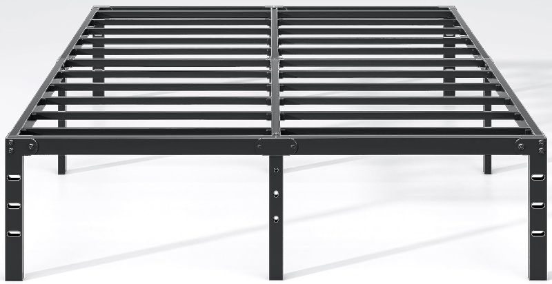 Photo 1 of Metal Bed Frame-Simple and Atmospheric Metal Platform Bed Frame, Storage Space Under The Bed Heavy Duty Frame Bed, Sturdy Queen Size Bed Frame, Suitable for Bedroom, Queen