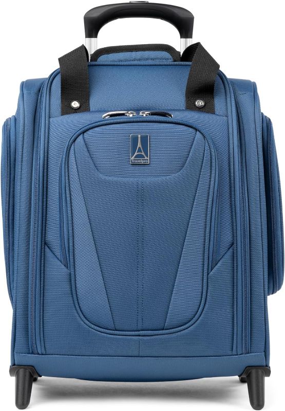 Photo 1 of Travelpro Luggage Maxlite 5 Softside Lightweight Rolling Underseat Compact Carry on Upright 2 Wheel Bag, Men and Women, Ensign Blue, 15-Inch