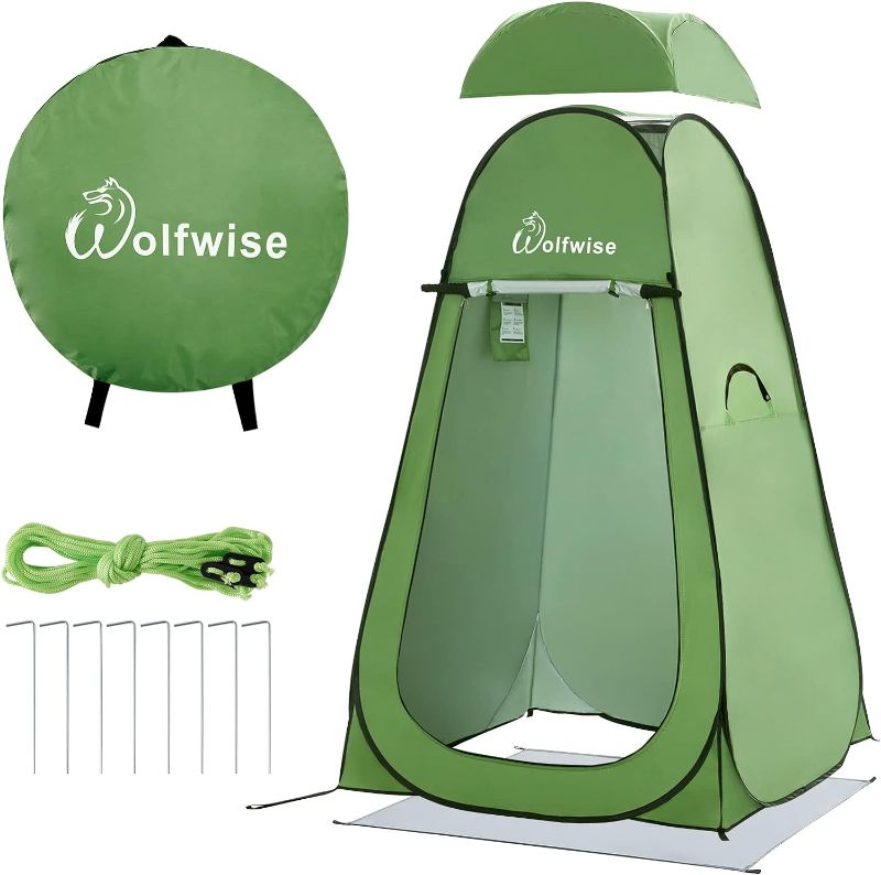 Photo 1 of WolfWise Pop Up Privacy Shower Tent Portable Outdoor Sun Shelter Camp Toilet Changing Dressing Room