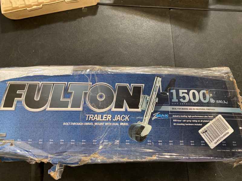 Photo 3 of Fulton XPD15L0101 Swivel Trailer Tongue Jack, Dual Wheel - 1500 Lbs. Capacity, Steel