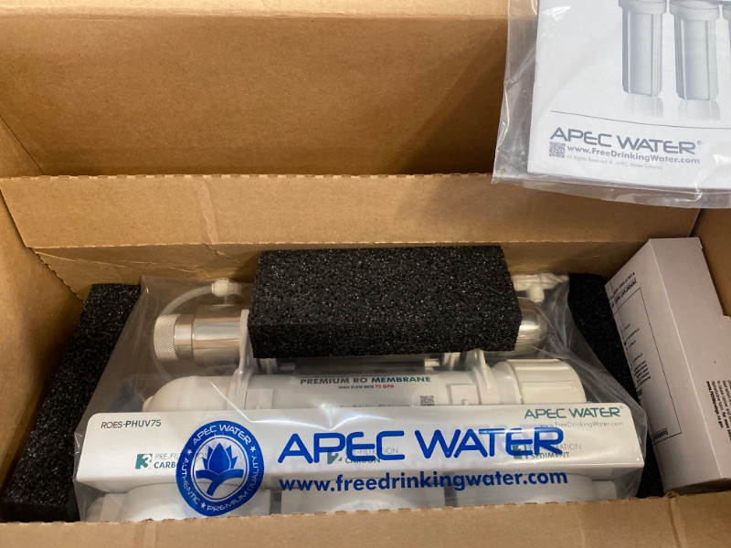 Photo 2 of APEC Water Systems RO-Twist Supreme 75 GPD Quick Change Twist Filter Reverse Osmosis Drinking Water Filtration System