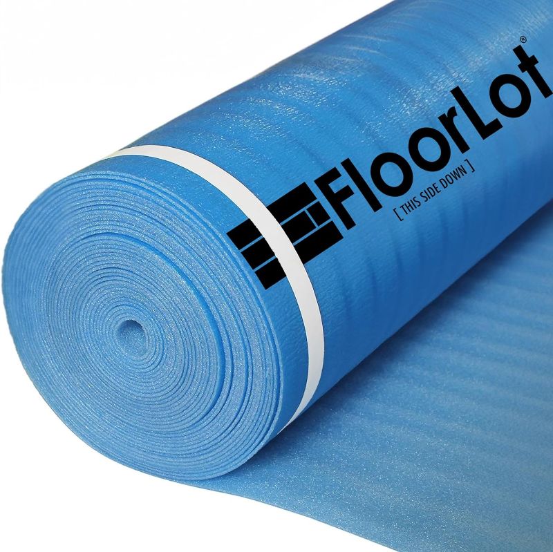 Photo 1 of BlueStep Underlayment with Moisture Barrier for Laminate and Wood Floors, (200 sq.ft Roll)