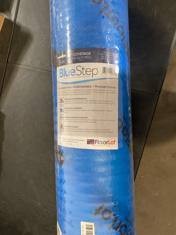 Photo 2 of BlueStep Underlayment with Moisture Barrier for Laminate and Wood Floors, (200 sq.ft Roll)