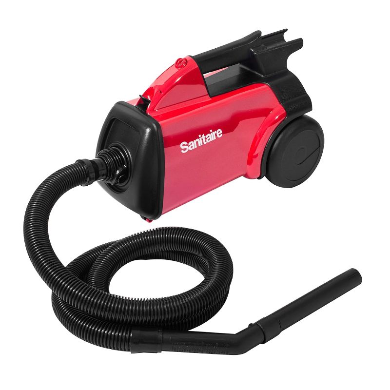 Photo 1 of Sanitaire SC3683D Canister Vacuum, Red 19.2 x 17.75 x 11.3 inches