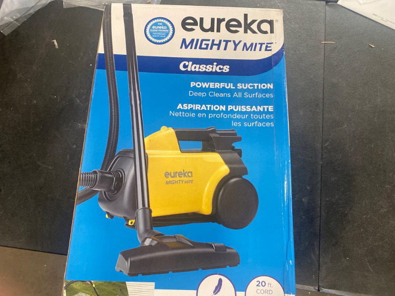 Photo 3 of Eureka 3670M Canister Cleaner, Lightweight Powerful Vacuum for Carpets and Hard floors, w/ 5bags,Yellow