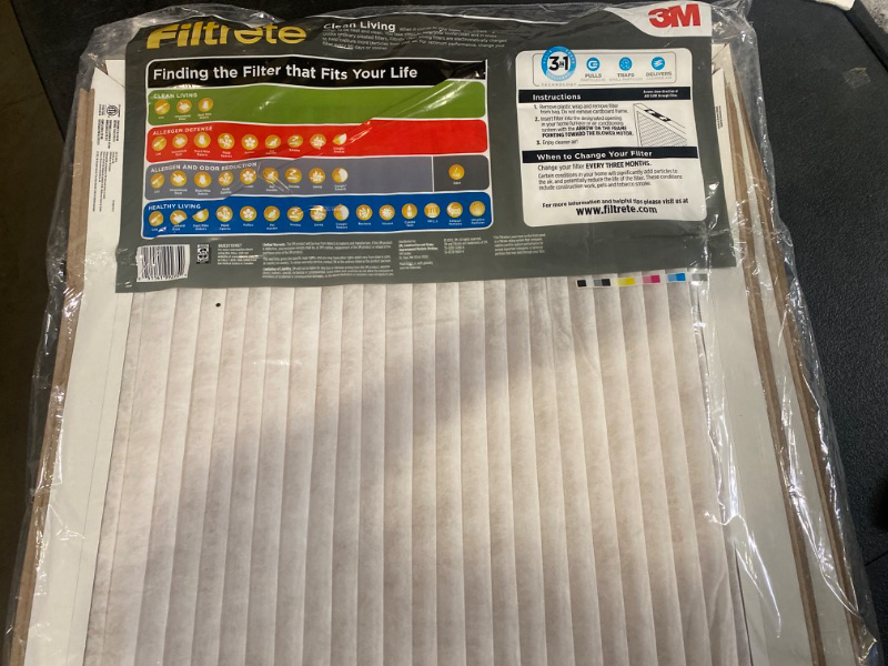 Photo 2 of Filtrete 10x20x1 AC Furnace Air Filter, MERV 5, MPR 300, Capture Unwanted Particles, 3-Month Pleated 1-Inch Electrostatic Air Cleaning Filter, 6-Pack (Actual Size9.81x19.81x0.81 in)