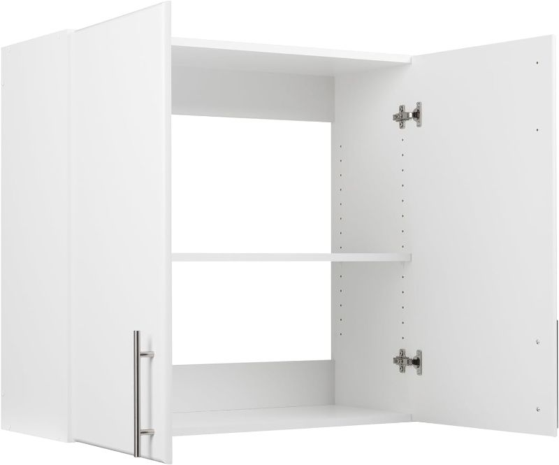 Photo 1 of Prepac Elite  Wall Cabinet, White Storage Cabinet, Bathroom Cabinet, Pantry Cabinet with 1 Adjustable Shelf