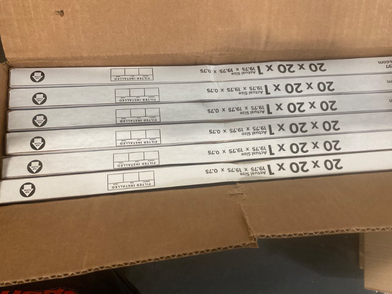 Photo 2 of Simply Filters 20x20x1 MERV 8, MPR 600, Air Filter (6 Pack) - Actual Size: 19.75"x19.75"x0.75" HVAC, AC Furnace Air Filter