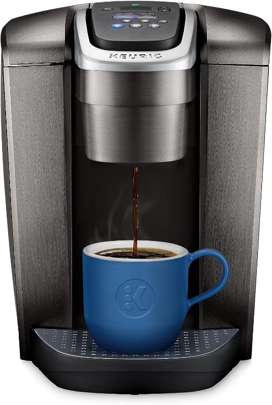 Photo 1 of Keurig K-Elite Single-Serve K-Cup Pod Coffee Maker, Brushed Slate, 12 oz. Brew Size