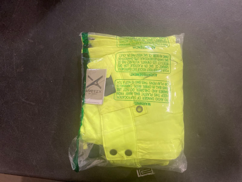 Photo 2 of Size M -  Rain Jacket Rain Suits for Men, High Visibility Waterproof Rain Coat with Hood, Class 3 Lightweight High Vis Rain Gear for Outdoor...