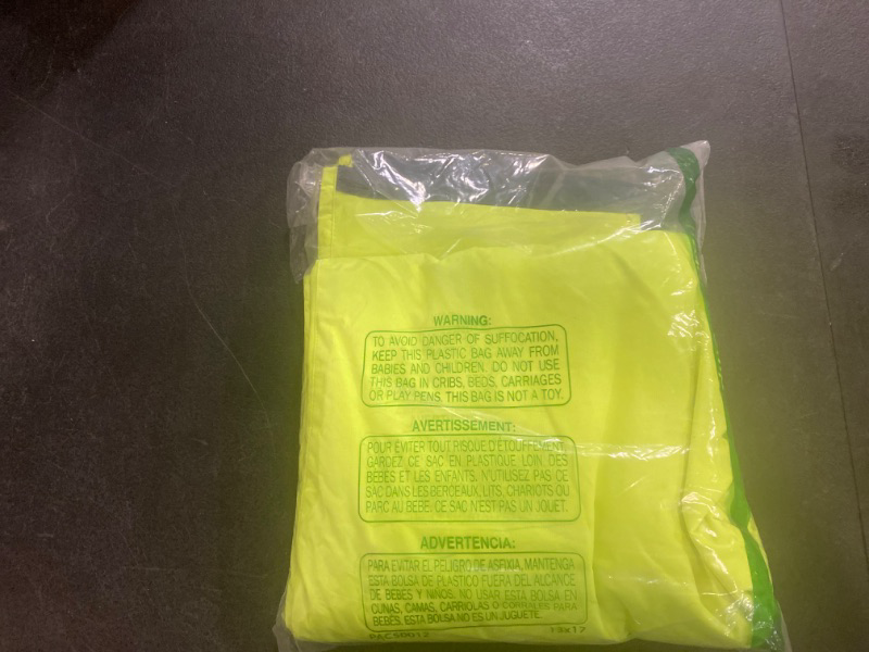 Photo 2 of (L) Mens High Visibility Jacket Waterproof with Hood, Reflective Hi Vis Winter Jacket, Safety Work Yellow Jackets for MenSize L