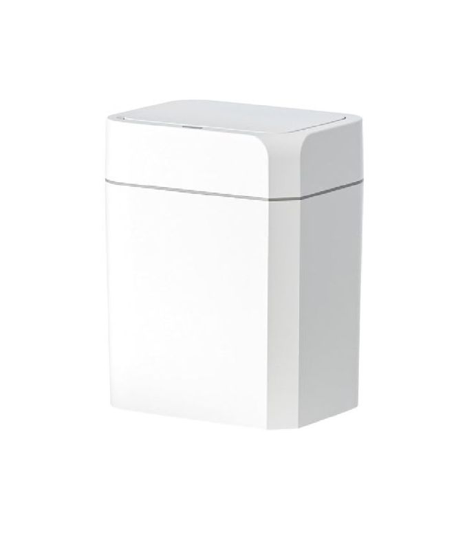 Photo 1 of ELPHECO Motion Sensor Trash Can with Lid 3.5+4.5 Gallon Automatic Small Slim Garbage Can Waterproof Smart Trash Bin for Bathroom, Kitchen, Office, Bedroom, Living Room, Toilet (White,1 Pack)