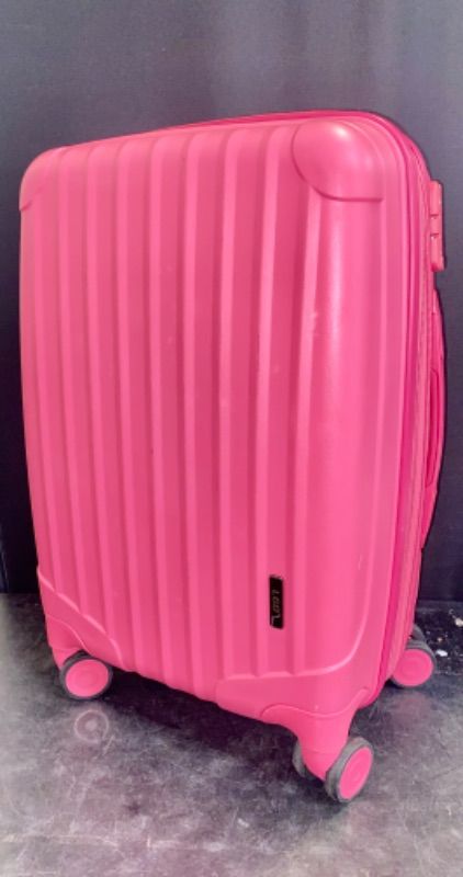 Photo 2 of *TSA lock does not work* LGO Hardside Expandable Carry On Luggage with Spinner Wheels & Built-in TSA Lock, Durable Suitcase Rolling Luggage, Carry-On 20-Inch Rose, Pink 