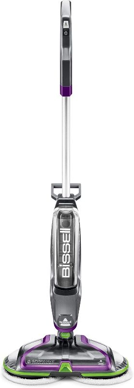 Photo 1 of Bissell SpinWave Cordless PET Hard Floor Spin Mop, 23157, Voilet, Green, Silver