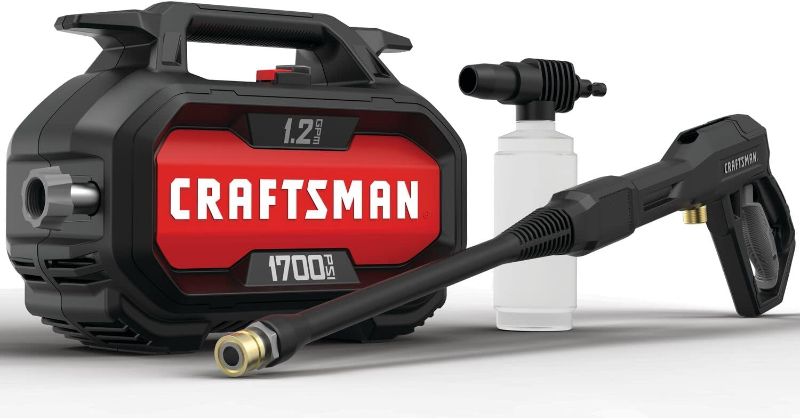 Photo 1 of 
CRAFTSMAN Electric Pressure Washer, Cold Water, 1700-PSI, 1.2-GPM, Corded (CMEPW1700)