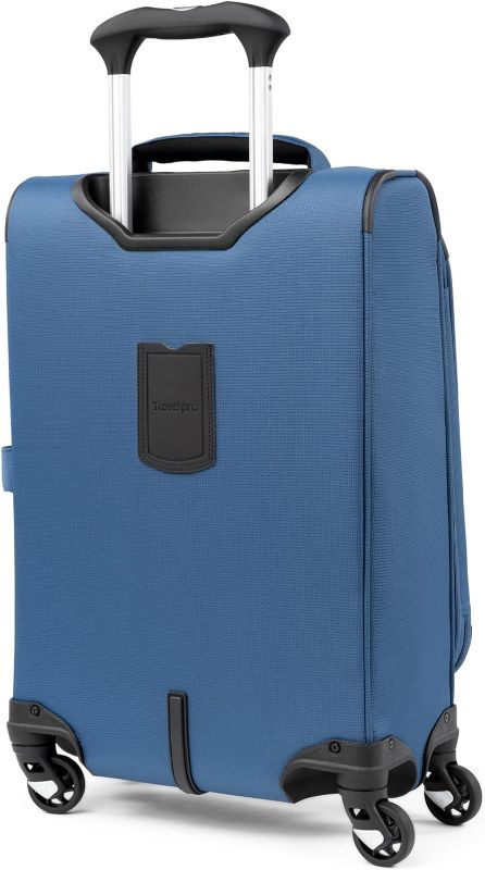 Photo 1 of Travelpro Maxlite 5 Softside Expandable Carry on Luggage with 4 Spinner Wheels, Lightweight Suitcase, Men and Women, Ensign Blue, Compact Carry-on 20-Inch