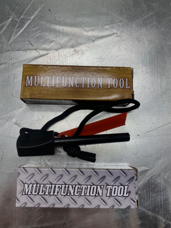 Photo 1 of 2Pack of 3.5 Camping Multi-Tool & Fire Starter 