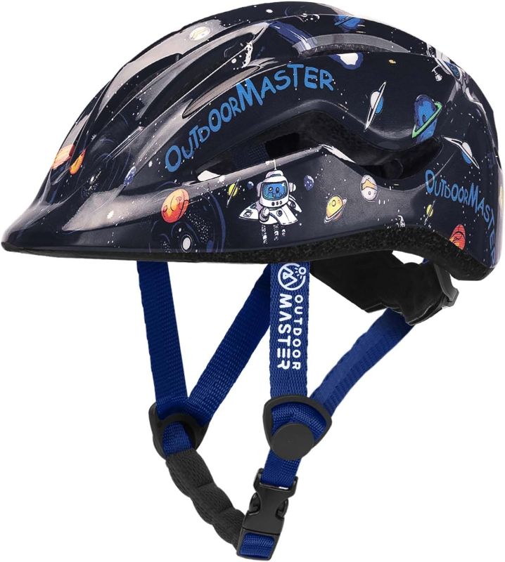 Photo 1 of OutdoorMaster Toddler Helmet, Kids/Toddler Bike Helmet, Impact Protection & Shock-Absorbing, Ventilated, Dial Fit Adjustment, Safety-Certified Kids Helmet, Skateboard Helmets for Youth Boys and Girls
