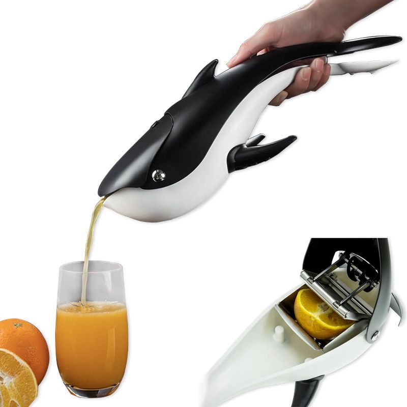 Photo 1 of Killer Whale Lemon Juicer Squeezer Handy Citrus Juicer,Presentation Your DIY Fresh Fruit Juice with Manual Hand Juicer
