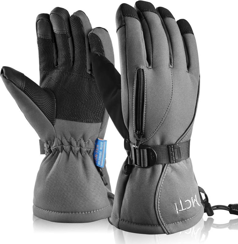 Photo 1 of XLarge MCTi Waterproof Mens Ski Gloves Winter Warm 3M Thinsulate Snowboard Snowmobile Cold Weather Gloves
