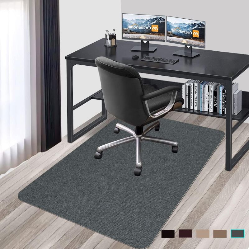 Photo 1 of Floor Mat for Office Chair Desk Chair Mat for Carpet Desk Mat for Carpeted Floors Office Rug Hriiiiya Office Chair Mat Floor Protector for Carpeted Version Desk Carpet Anti Slip Rug Pad Hardwood
