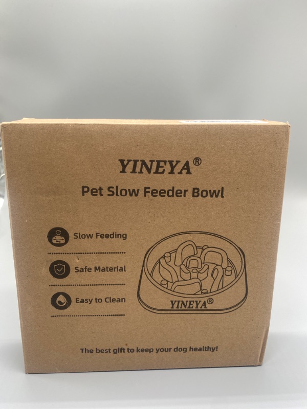 Photo 2 of 4 Cups Slow Feeder Dog Bowls Large Breed, Dog Slow Feeder Bowl, Large Dog Bowl Slow Feeder, Maze Dog Food Bowl Slow Feeder, Dog Puzzle Feeder, Pet Food Slow Eating Dowl Bowl 1Pcs(Rosered)
