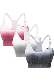 Photo 1 of (XL) 3 pack GXXGE Womens Seamless Nursing Bra for Breastfeeding Push Up Sleeping Wireless Maternity Bra
