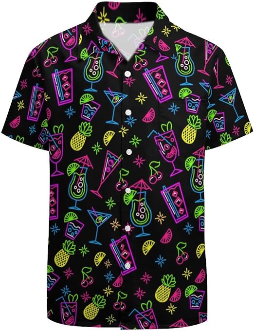Photo 1 of XL Hawaiian Shirt for Men Casual Button Down Shirt Short Sleeve Aloha Beach Shirt Party Shirt
