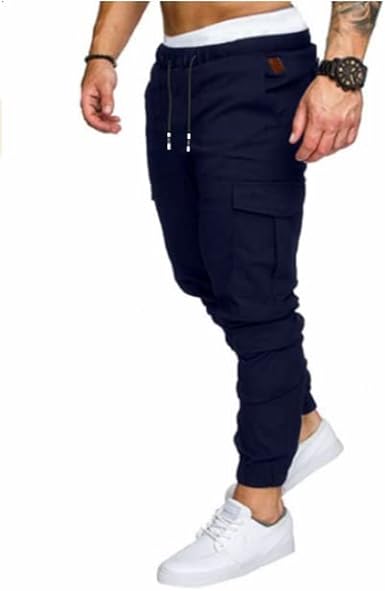 Photo 2 of 3XL Mens Fashion Joggers Sports Pants - Cotton Cargo Pants Sweatpants Trousers Mens Long Pants
