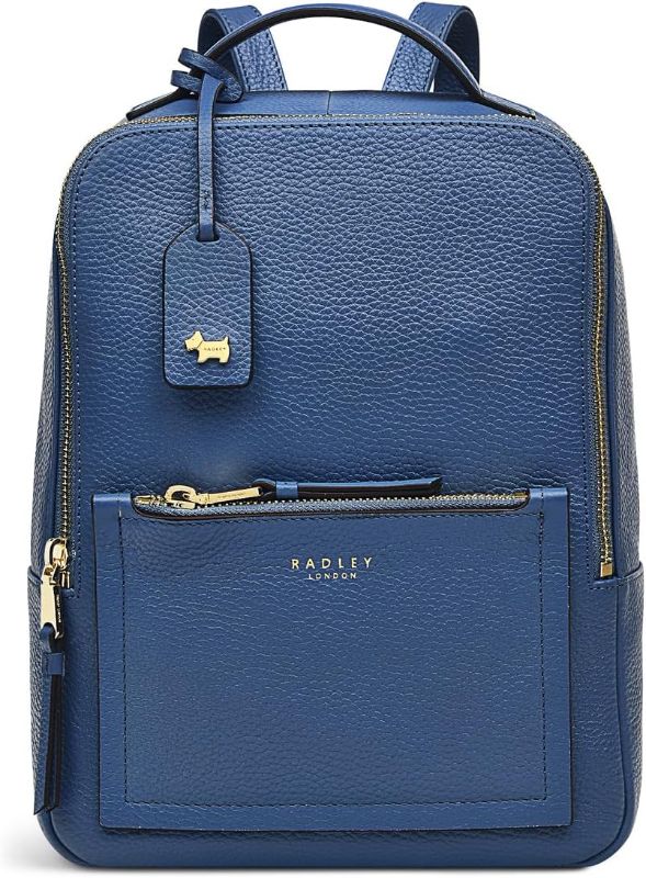 Photo 1 of Vintage Blue RADLEY London - Sunny Dene - Small Zip Around Backpack
