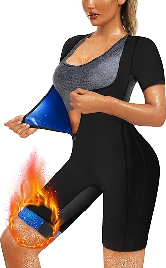 Photo 1 of Large Women Sauna Suit Sweat Shirt Slimming Vest Hot Top Jumpsuit Shapewear,Armpit and Crotch Mesh
