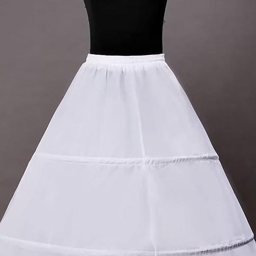 Photo 1 of Medium Women's A Line 3-Hoop Floor Length Wedding Ball Gown Petticoat Underskirt Crinoline
