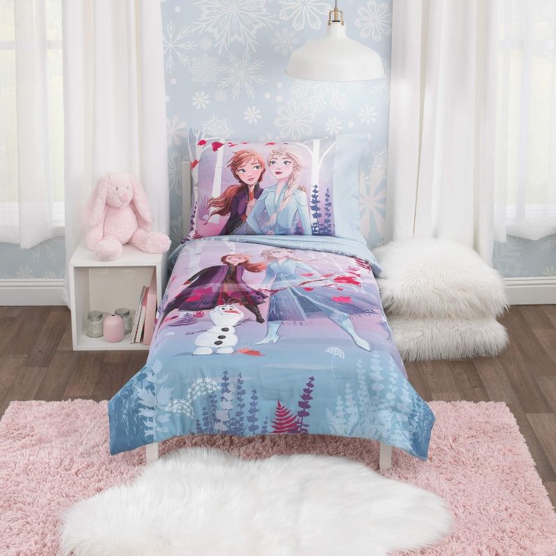 Photo 1 of TODDLER BED/CRIB SIZE Disney Frozen 2 Trust Your Journey 4 Piece Toddler Bedding Set
