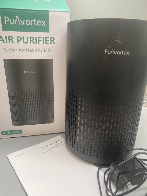 Photo 3 of Air Purifiers for Bedroom, H13 True HEPA Filter for A11ergies, Pollen, Smoke, Dusts, Pets Dander, Odor, Hair, Ozone Free, 20db Quiet for Home, Room, Kitchen, SGS Certificaion - AC400 Black
