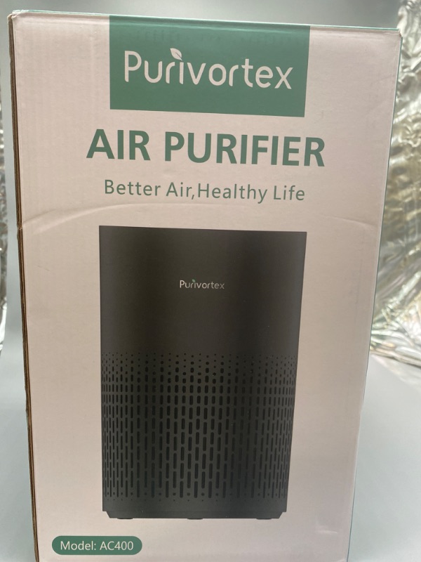 Photo 4 of Air Purifiers for Bedroom, H13 True HEPA Filter for A11ergies, Pollen, Smoke, Dusts, Pets Dander, Odor, Hair, Ozone Free, 20db Quiet for Home, Room, Kitchen, SGS Certificaion - AC400 Black
