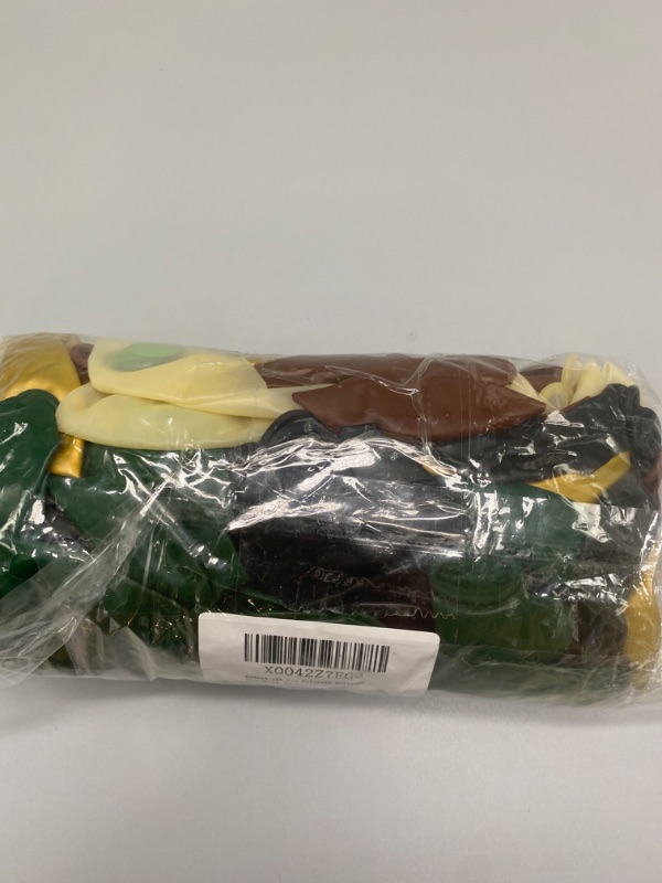 Photo 1 of 106 Pcs Football Confetti Balloons, Huge Green Star Football Aluminum Foil Balloons Gold Brown Helium Latex Balloons for Birthday, Football Sports Party, Super Bowl Party Decorations Supplies
