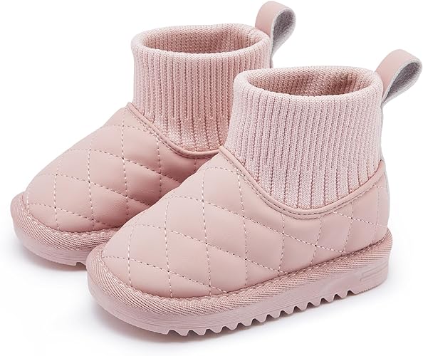 Photo 1 of 12-18 Month PINK  BMCiTYBM Girls Boys Snow Boots Warm Winter Fur Lined Baby Shoes (Infant/Toddler/Little Kid)
