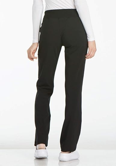 Photo 2 of Large Polyester Black Iflex Scrubs for Women, Yoga-Inspired Knit Waistband Scrub Pants CK002
