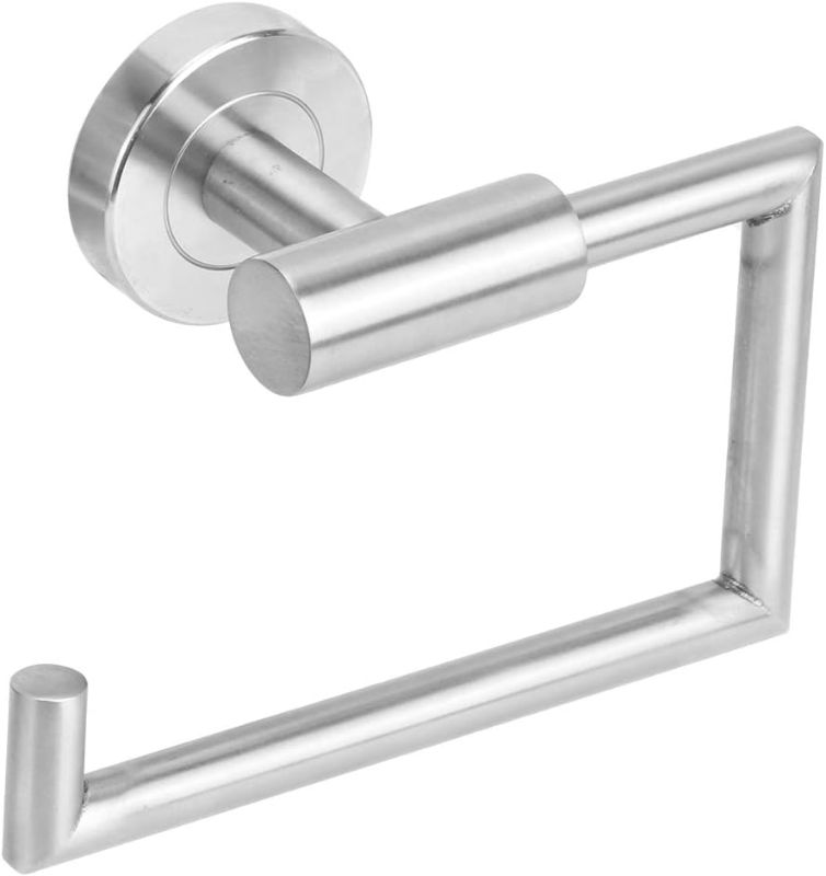 Photo 1 of 1pcs Toilet Paper Roll Holder, Stainless Steel Brushed Nickel Wall Mount Dispenser for Kitchen Bathroom Hotel
