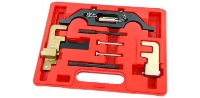 Photo 1 of 
Renault Timing Tool Kit
for Camshaft Regulation on 1.5 / 1.9 / 2.2 / 2.5 DCI Diesel Engines
Crankshaft Alignment Pin.
Exhaust Camshaft Alignment Tool.
Inlet Camshaft Alignment Tool.
Applicable to :
Renault Espace 2.2 DCI-Master 2.2 / 2.5 DCI
Opel : Astra